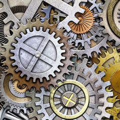 metallic gears background