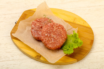 Raw cutlet