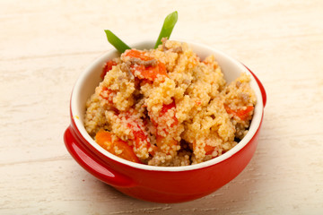 Couscous with meat