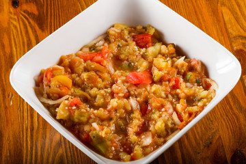 Adjapsandali - caucasian vegetable grill mix