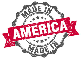 Fototapeta premium made in America round seal