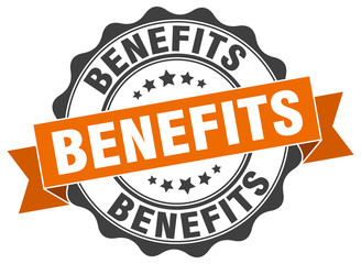 benefits stamp. sign. seal