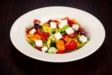 Greek salad with feta