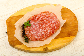 Sliced salami