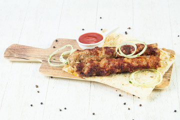 Minced pork kebab