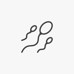 Sperm icon. Vector concept illustration for design.