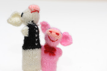 Marionnette pour doigt cochon