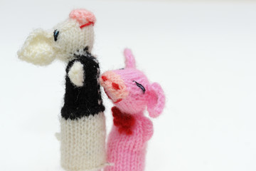 Marionnette pour doigt cochon