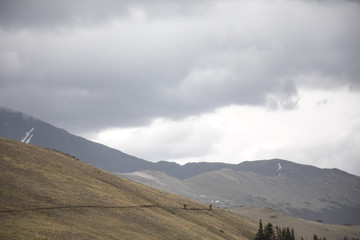 Hannah Birdsong biking the Monarch Crest section of the Colorado Trail