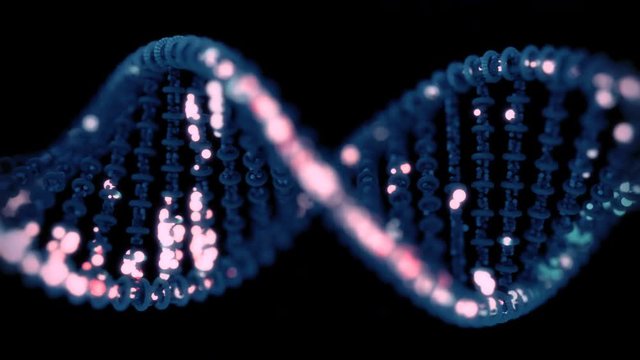 DNA editing concept. 4K UHD animation