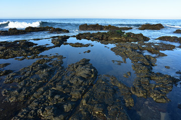 rocky Pacific coast tidal pools Baja California Sur, Mexico
