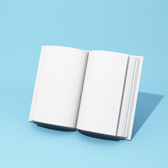 Blank open book
