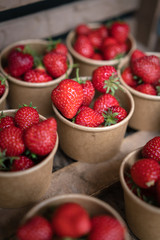 Tasty organic strawberries for sale