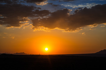 Sunset in Tucson Arizona