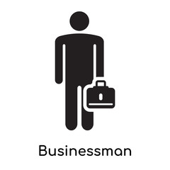 Business icon vector sign and symbol isolated on white background, Business logo concept icon