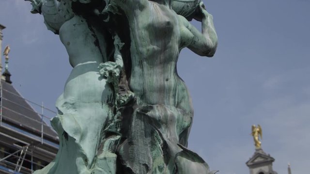 Antwerp belgium brabo fountain details 
