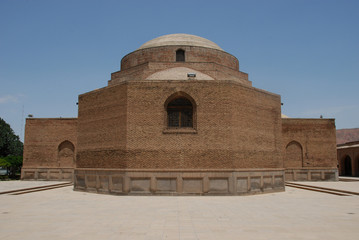 Famous Blue Mosque in Tabriz, Iran