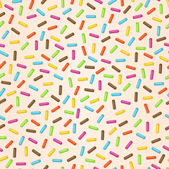 vector seamless background of cream donut glaze