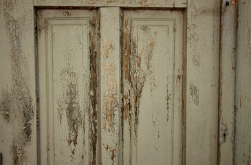 wood covered with paint