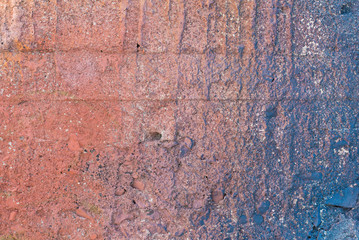 old painted concrete wall