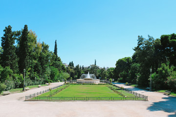 Obraz premium Zappeion hall garden view in Athens, Greece