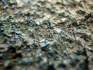 multi-colored paint on uneven surface