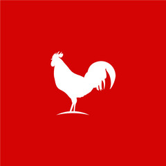 Rooster Logo Vector Template Design Illustration