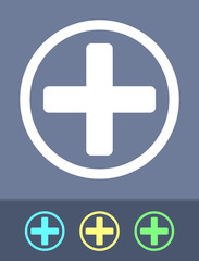 Obraz premium Plus - Circle Glyph Icons