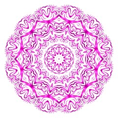 Flower mandala. Printable package decorative elements. Coloring page template. It is fantastic vector illustrations