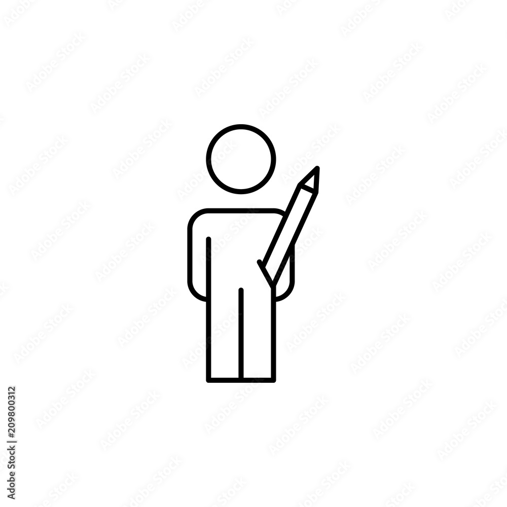 Aufkleber design line icon. element of business organisation icon for mobile concept and web apps. thin line d