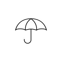 umbrella line icon. Element of insurance sign for mobile concept and web apps. Thin line umbrella icon can be used for web and mobile. Premium icon