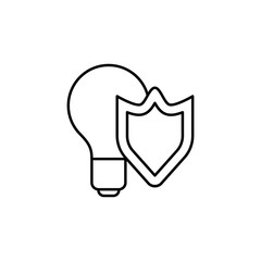 advocacy line icon. Element of insurance sign for mobile concept and web apps. Thin line advocacy icon can be used for web and mobile. Premium icon