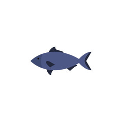 a fish colored illustration. Element of colored food icon for mobile concept and web apps. Detailed a fish icon can be used for web and mobile
