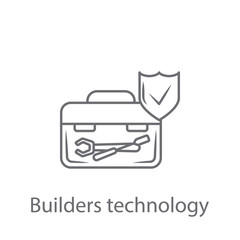 Builders Technology Insurance icon. Simple element illustration. Builders Technology Insurance symbol design from Insurance collection set. Can be used for web and mobile