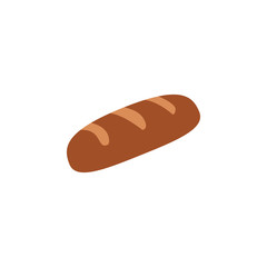 loaf of bread colored illustration. Element of colored food icon for mobile concept and web apps. Detailed loaf of bread icon can be used for web and mobile