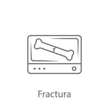 Fracture icon. Simple element illustration. Fracture symbol design from Insurance collection set. Can be used for web and mobile