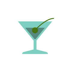 cocktail colored illustration. Element of colored food icon for mobile concept and web apps. Detailed cocktail icon can be used for web and mobile