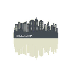 Philadelphia City Skyline Logo Template