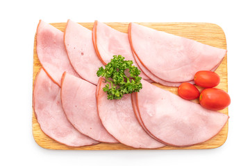smoked ham sliced