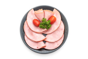 smoked ham sliced