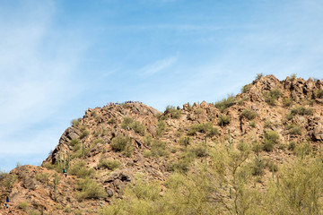 Top of Camelback mountain in Scottsdale, Arizona