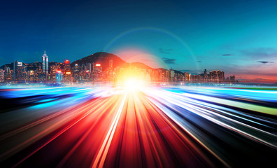 Motion speed city background