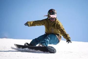 Fotobehang Wintersport snowboard