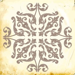 Vector baroque of vintage elements for design. 