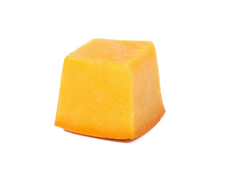 Mango sliced on a white background