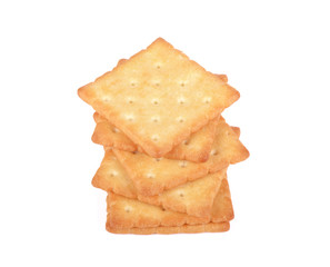 Cracker isolated on white background