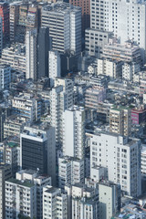 Fototapeta premium aerial view of Hong Kong city