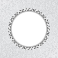 vintage background with decorative frame and floral ornaments