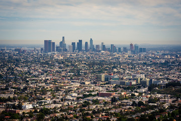 Fototapeta na wymiar Down Town Los Angeles From Griffith Observatory 3