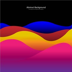 Wave Colourful Abstract Background